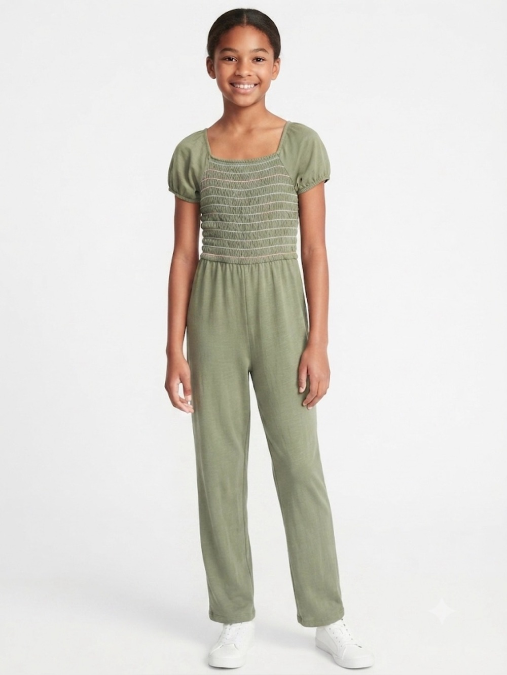 Girls Old Navy Olive Green Jumpsuit